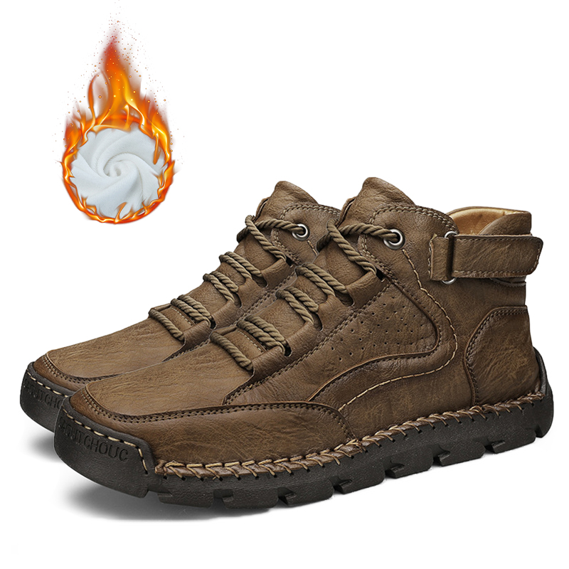 (🔥CLEARANCE SALE - 70% OFF) Men's Handcrafted Cowhide Shoes - Relieve Foot Pain-Comfort & Reliable