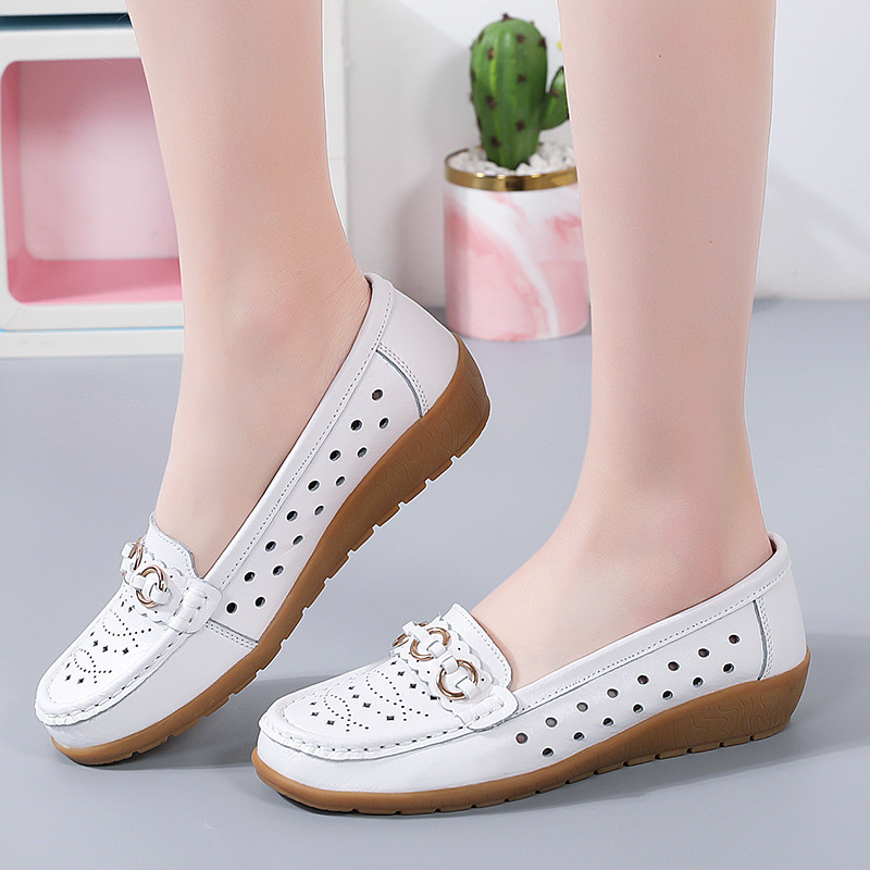 Women's Versatile Leather Lightweight Loafers