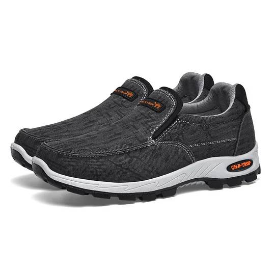 Men's Slip-On Orthopedic Shoes(Medical certification️)– Arch Support Sneakers for Casual Shoes, Lightweight Walking Shoes for Foot and Heel Pain Relief-Comfort & Reliable