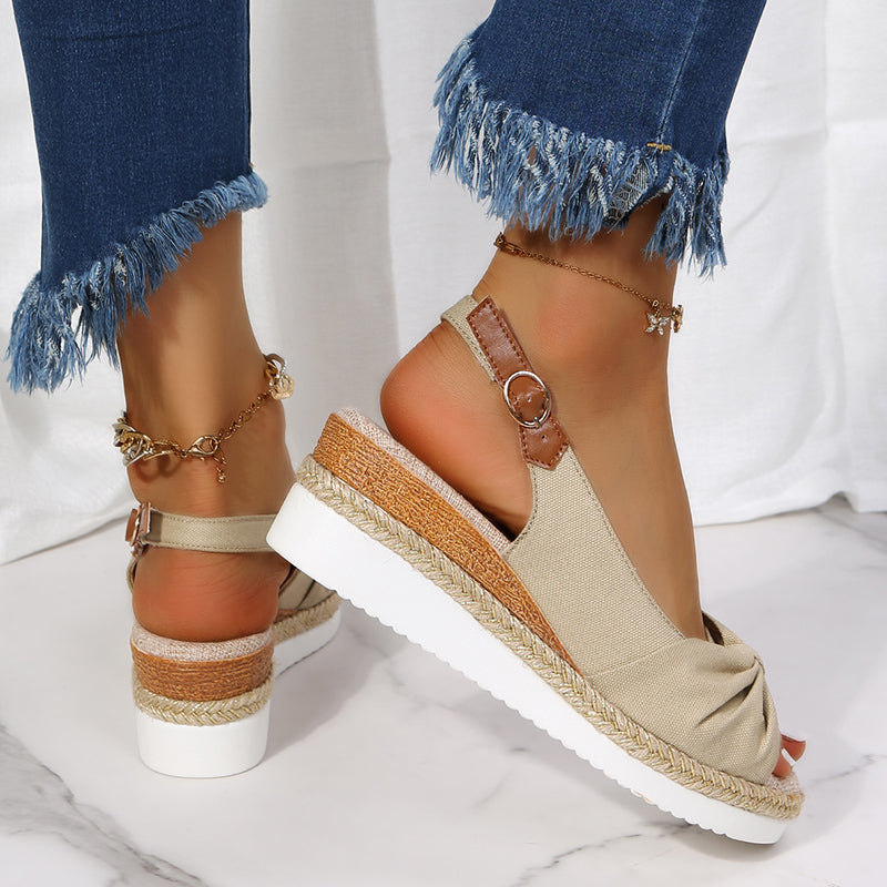 ONLY TODAY 50% OFF 🔥 Paris Casual Flatform Daily Comfy Memory Sandals-Comfort & Reliable