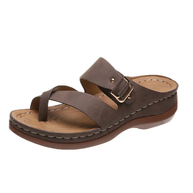 Women's Arch Support Casual Leather Sandals-Comfort & Reliable