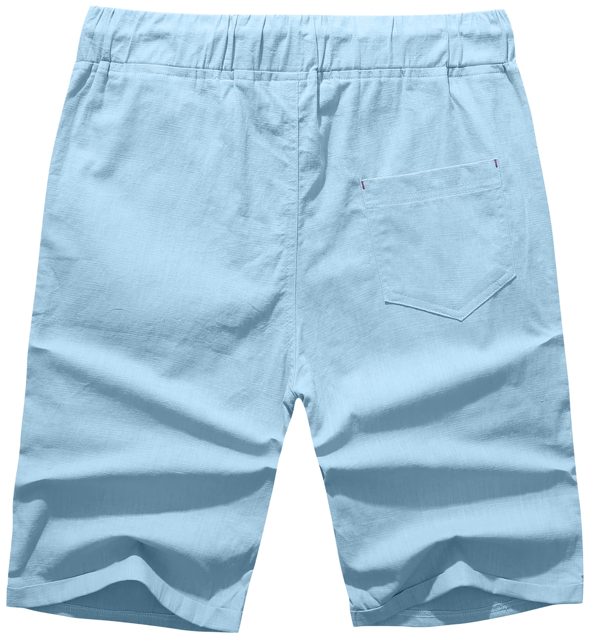 Men's Drawstring Linen Beach Shorts-Comfort & Reliable