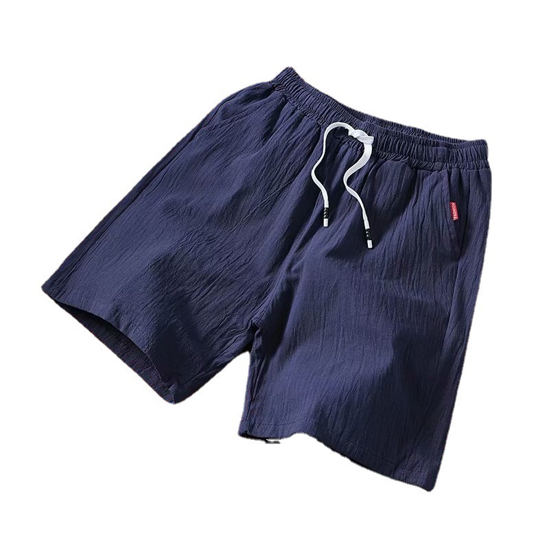 Men's Cotton And Linen Shorts,Youth Loose Five Piece Pants,Linen Beach Pants-Comfort & Reliable