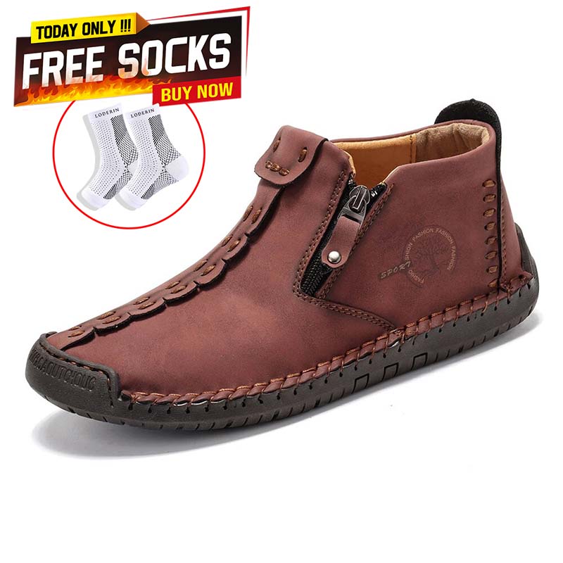 🚶‍♀👢50% OFF !!!⏱️Clearance!!✨Women's Casual Fashion Non-slip Leather Medieval Slip-on Boots-Comfort & Reliable