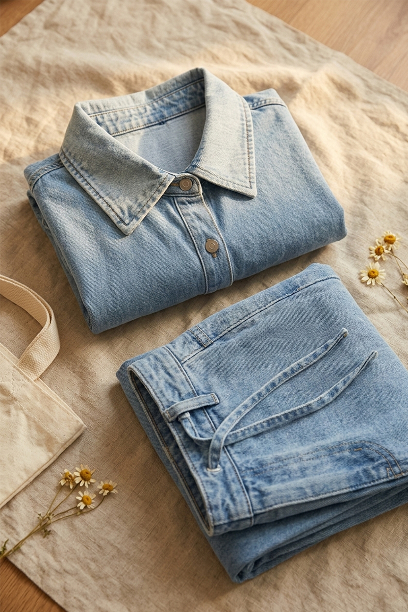 New Arrivals🔥 Women's Buttoned Cardigan Denim Suits