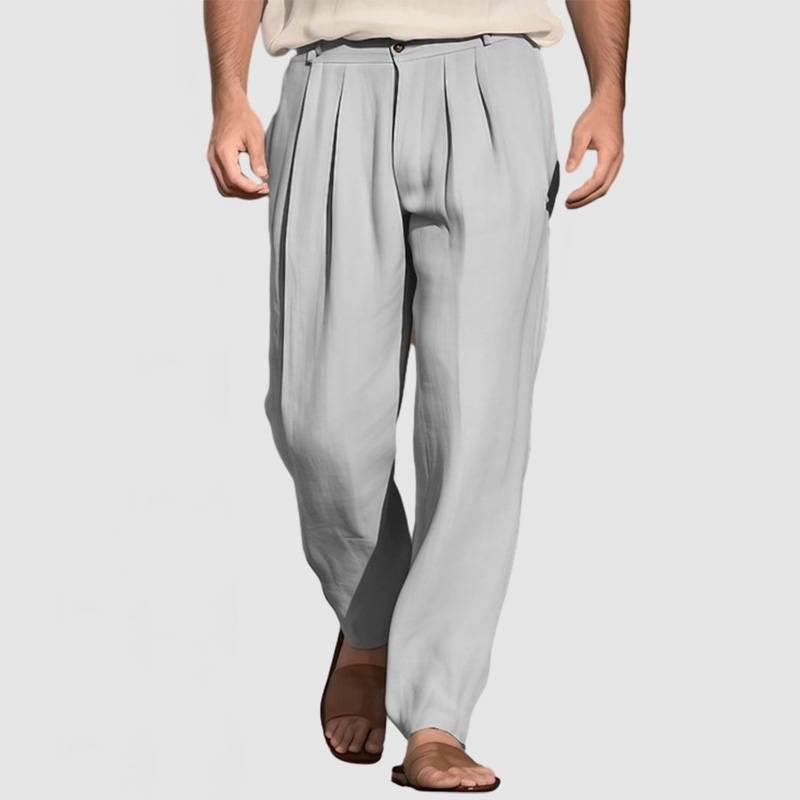 Gentleman's casual cotton linen pants-Comfort & Reliable