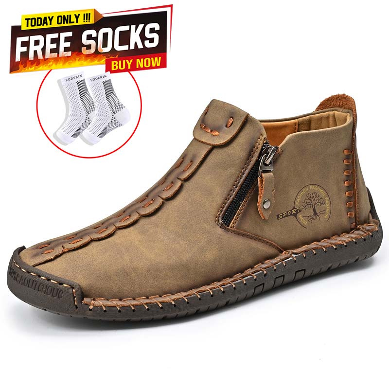 🚶‍♀👢50% OFF !!!⏱️Clearance!!✨Women's Casual Fashion Non-slip Leather Medieval Slip-on Boots-Comfort & Reliable