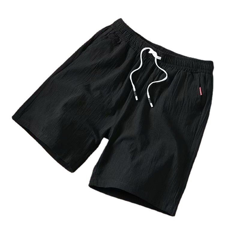 Men's Cotton And Linen Shorts,Youth Loose Five Piece Pants,Linen Beach Pants-Comfort & Reliable
