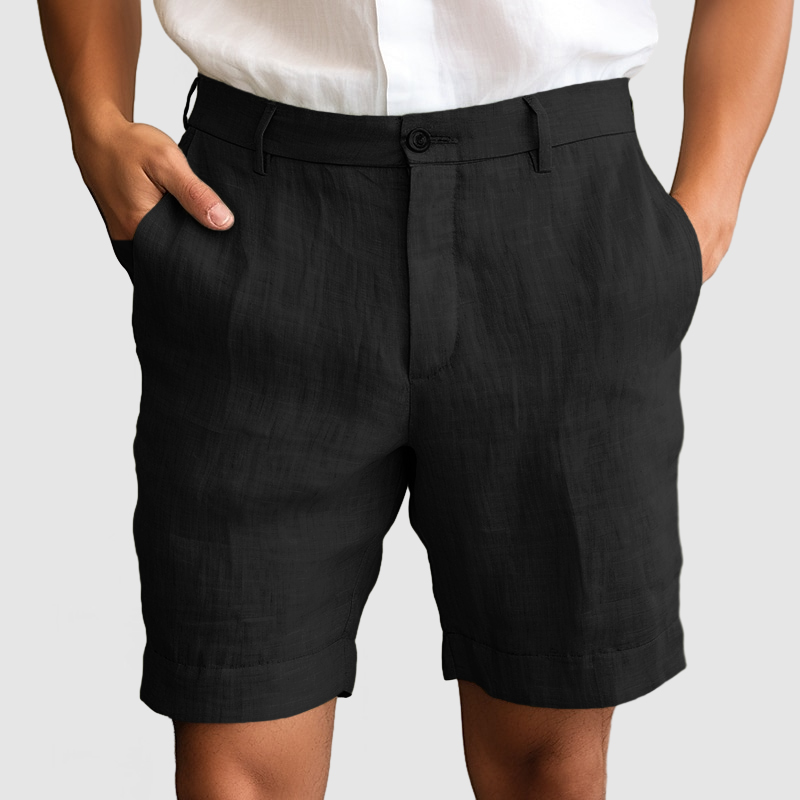 Gentleman's Casual Cotton Linen Shorts-Comfort & Reliable