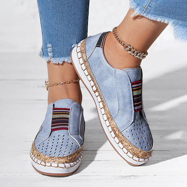 🔥LAST DAY 70% OFF - Women Comfortable Hollow Lightweight Low Top Slip On-Comfort & Reliable
