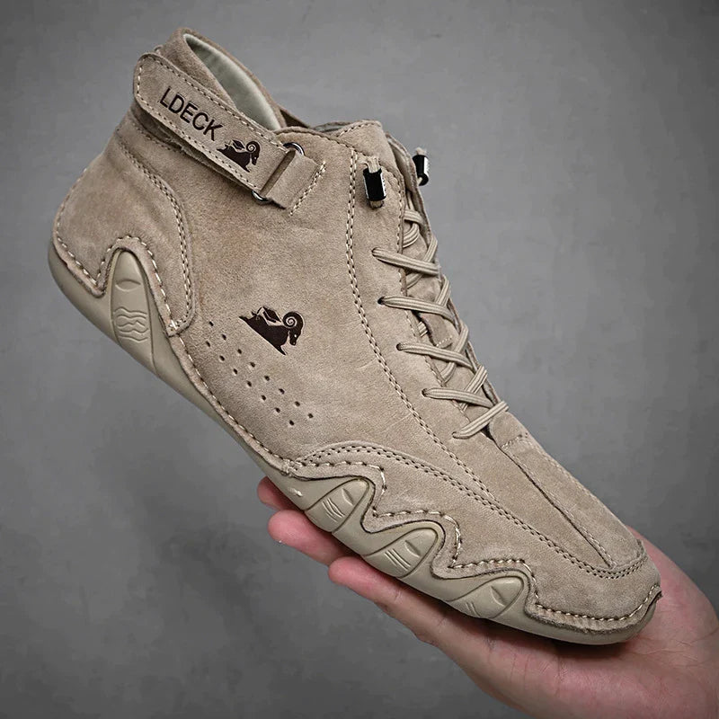 ⏰Promotion - 60% OFF🔥Barefoot Shoes Italian - Suede Velcro High Boots-Comfort & Reliable