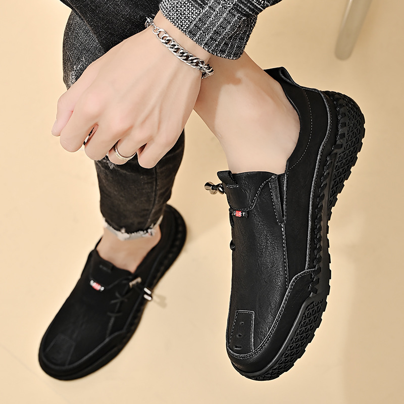 MerrfeetTM⏰Promotion - 70% OFF🔥Men's Handmade Genuine Leather Glue-Free Slip-on Orthopedic Shoes-Comfort & Reliable