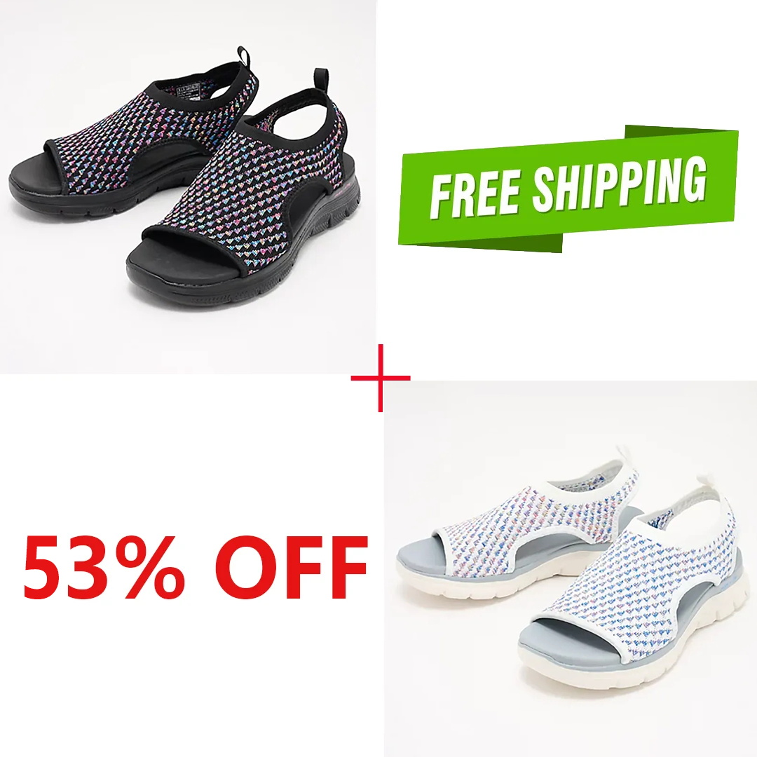 🔥LAST DAY 49% OFF -2025 Premium Elastic Mesh Knitted Orthotic Sandals-Comfort & Reliable