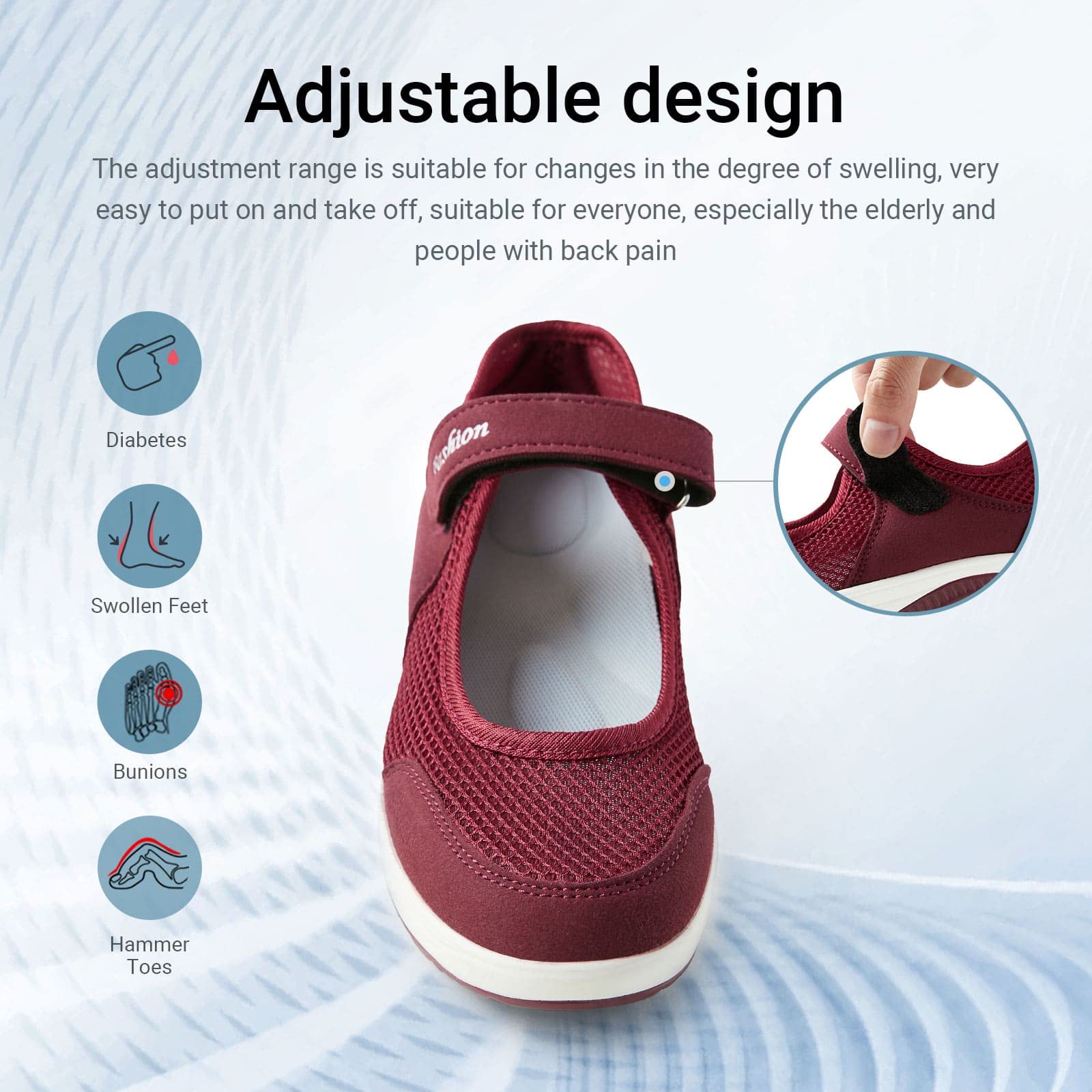 🔥2024 Hot Sale🔥Comfortable Velcro Shoes Non-Slip Work Shoes Lightweight-Comfort & Reliable