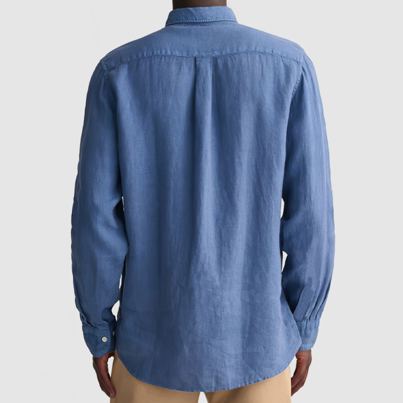Men's Basic Casual Cotton Linen Pocket Shirt-Comfort & Reliable