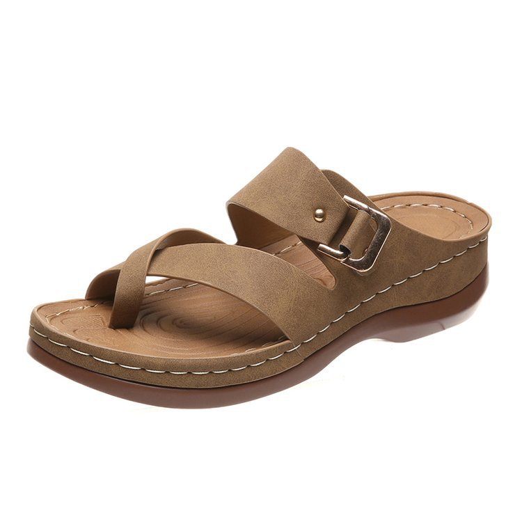 Women's Arch Support Casual Leather Sandals-Comfort & Reliable