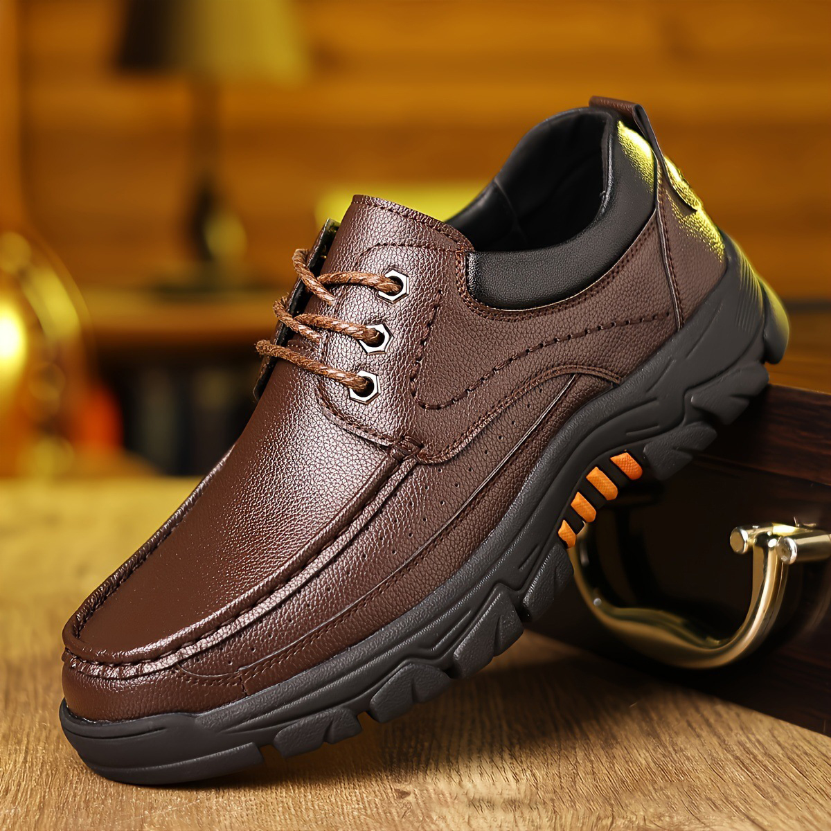 ⏰Promotion 70% OFF - 2024 Upgrade Men's Orthopedic Comfortable Casual Genuine Leather Slip On Loafers (Lace-up)-Comfort & Reliable