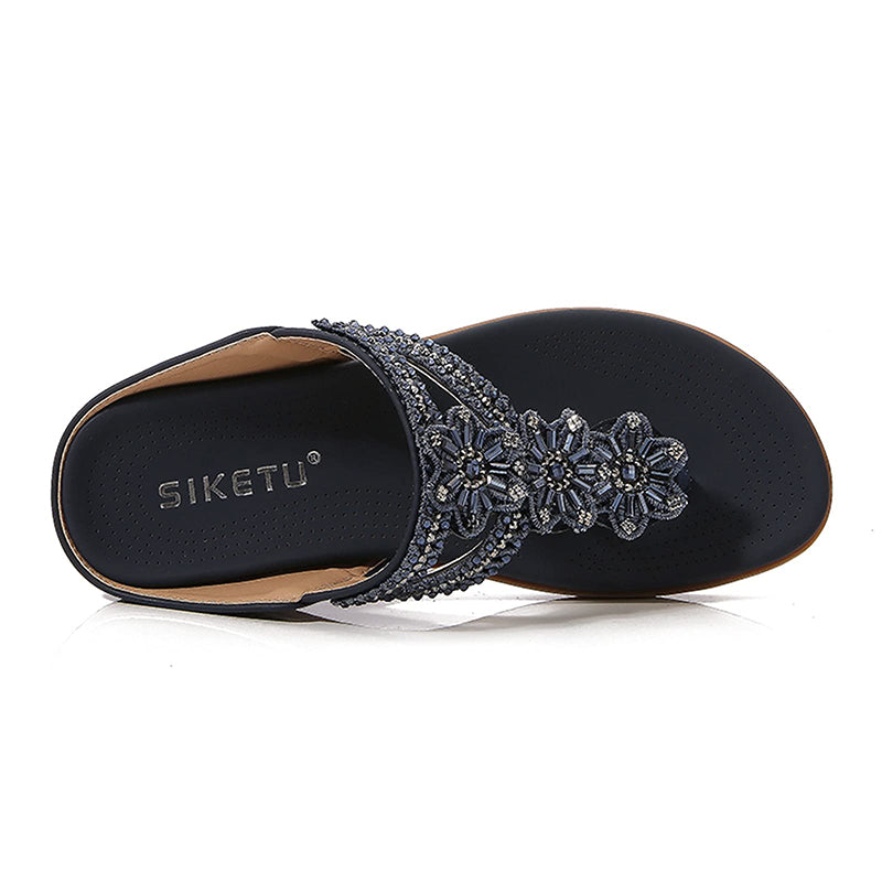 Women's Arch Support Flat Sandals - SIKETU-Comfort & Reliable