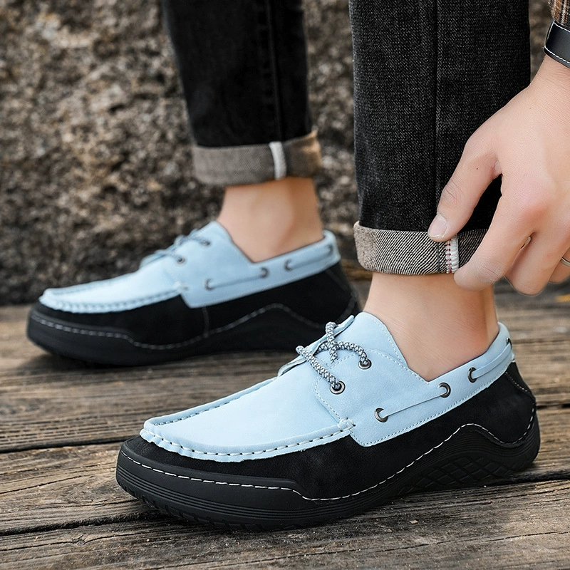 Spring Handmade Color Matching Casual Retro Suede Leather Shoes- Limited 50% off Sale-Comfort & Reliable