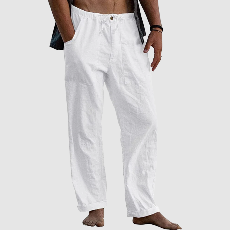 Men's linen beach casual loose-fitting pants-Comfort & Reliable