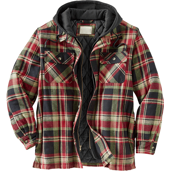 Outdoor Thick Plaid Windproof Casual Hoodie-Comfort & Reliable
