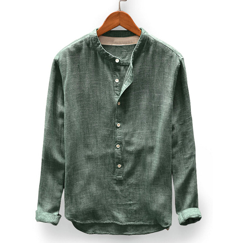 Provence Linen Cotton Long-Sleeve Shirt-Comfort & Reliable