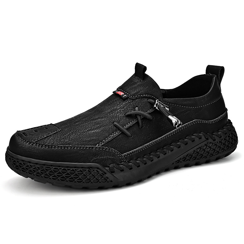 MerrfeetTM⏰Promotion - 70% OFF🔥Men's Handmade Genuine Leather Glue-Free Slip-on Orthopedic Shoes-Comfort & Reliable