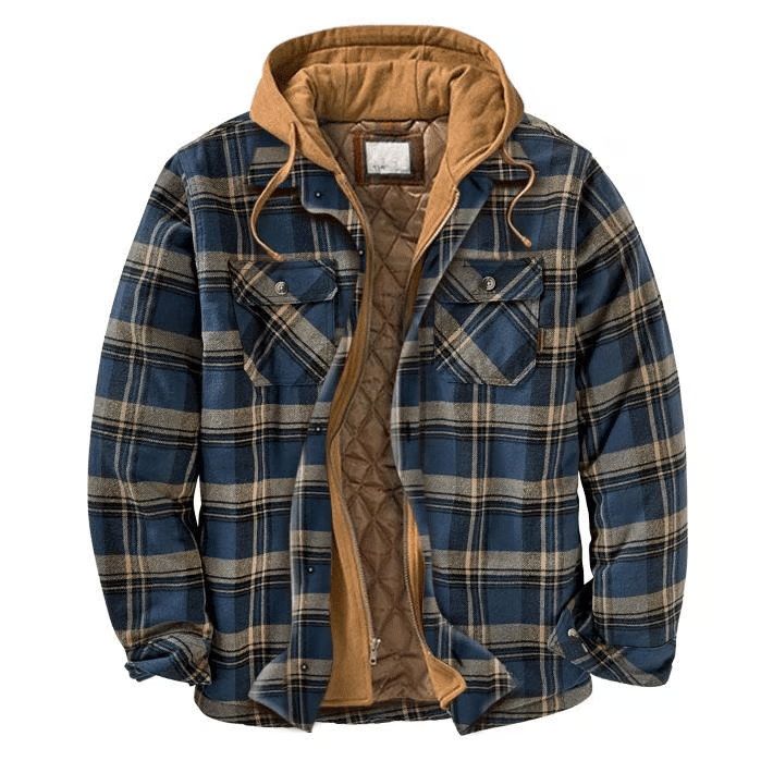 Outdoor Thick Plaid Windproof Casual Hoodie-Comfort & Reliable