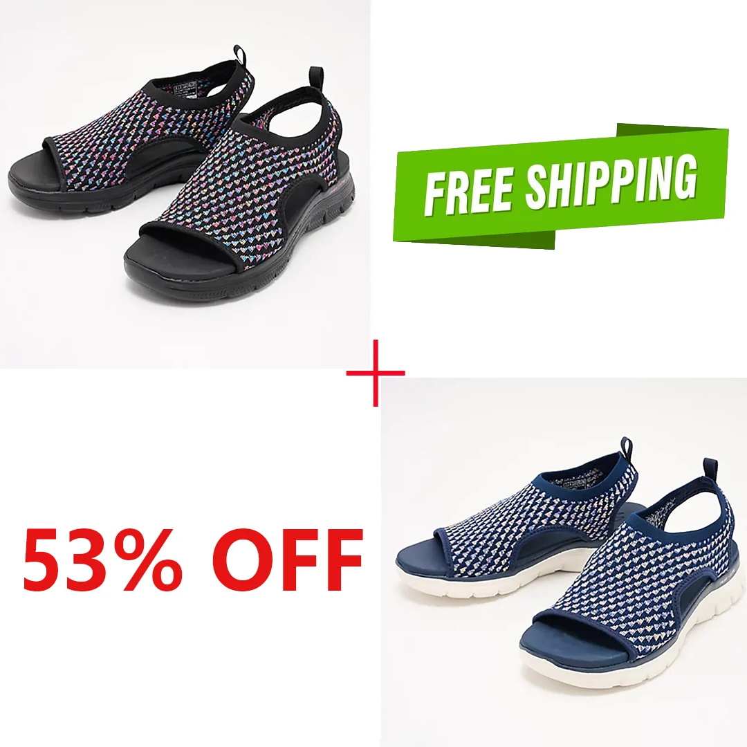 🔥LAST DAY 49% OFF -2025 Premium Elastic Mesh Knitted Orthotic Sandals-Comfort & Reliable