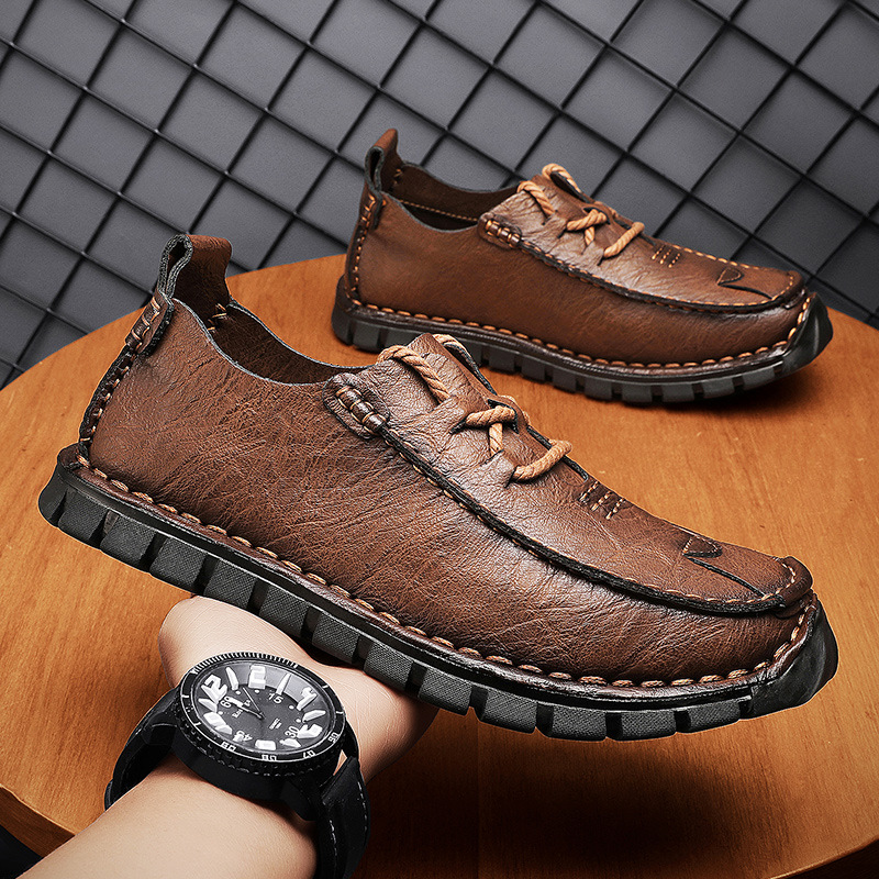 Handmade Men's sports non-slip soft-soled Cowhide leather shoes(Limited 70%off ⏰)-Comfort & Reliable