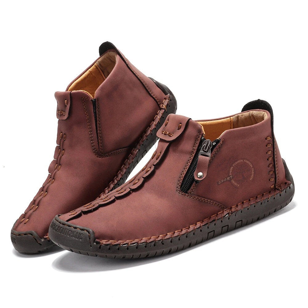 🚶‍♀👢50% OFF !!!⏱️Clearance!!✨Women's Casual Fashion Non-slip Leather Medieval Slip-on Boots-Comfort & Reliable