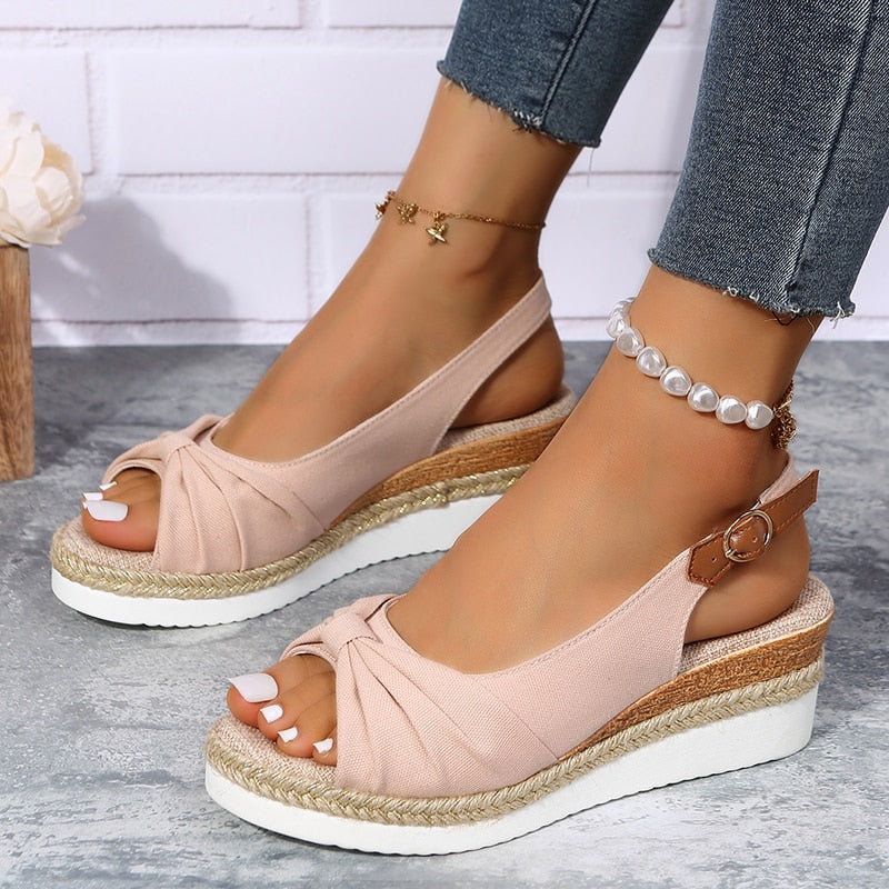 ONLY TODAY 50% OFF 🔥 Paris Casual Flatform Daily Comfy Memory Sandals-Comfort & Reliable