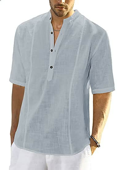 Premium Linen Comfortable Casual Short-Sleeve Shirts-Comfort & Reliable