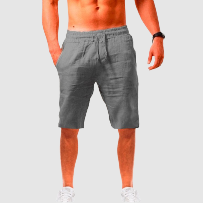 Men's summer loose linen cotton breathable sports leisure five split pants-Comfort & Reliable