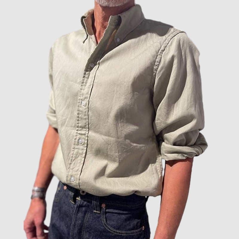 Men's Vintage Long Sleeve Shirt-Comfort & Reliable