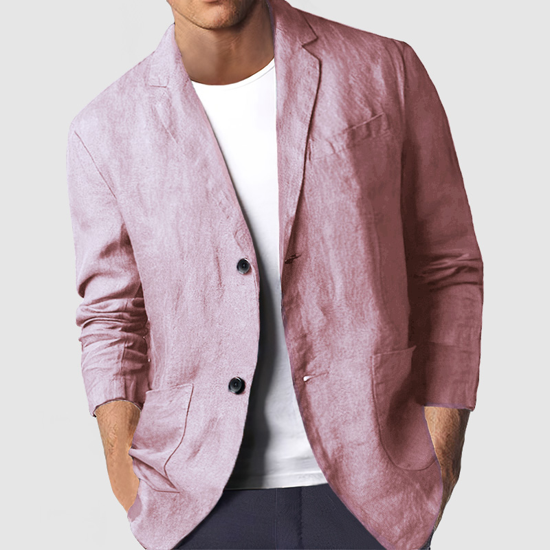 Gentleman's Casual Comfortable Cotton Linen Blazer-Comfort & Reliable