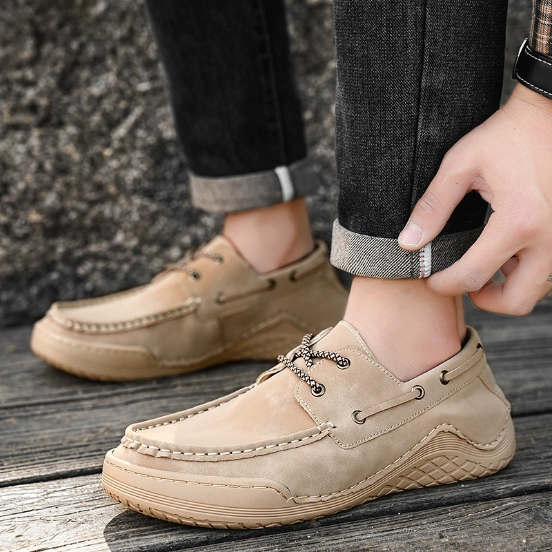 Spring Handmade Color Matching Casual Retro Suede Leather Shoes- Limited 50% off Sale-Comfort & Reliable