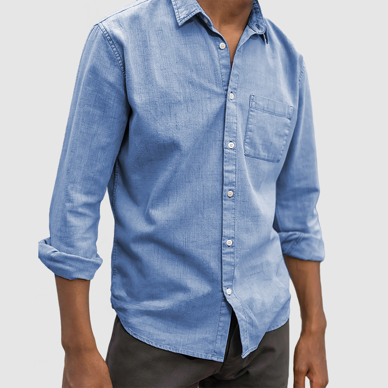 Men's Daily High Quality Cotton Linen Shirt-Comfort & Reliable