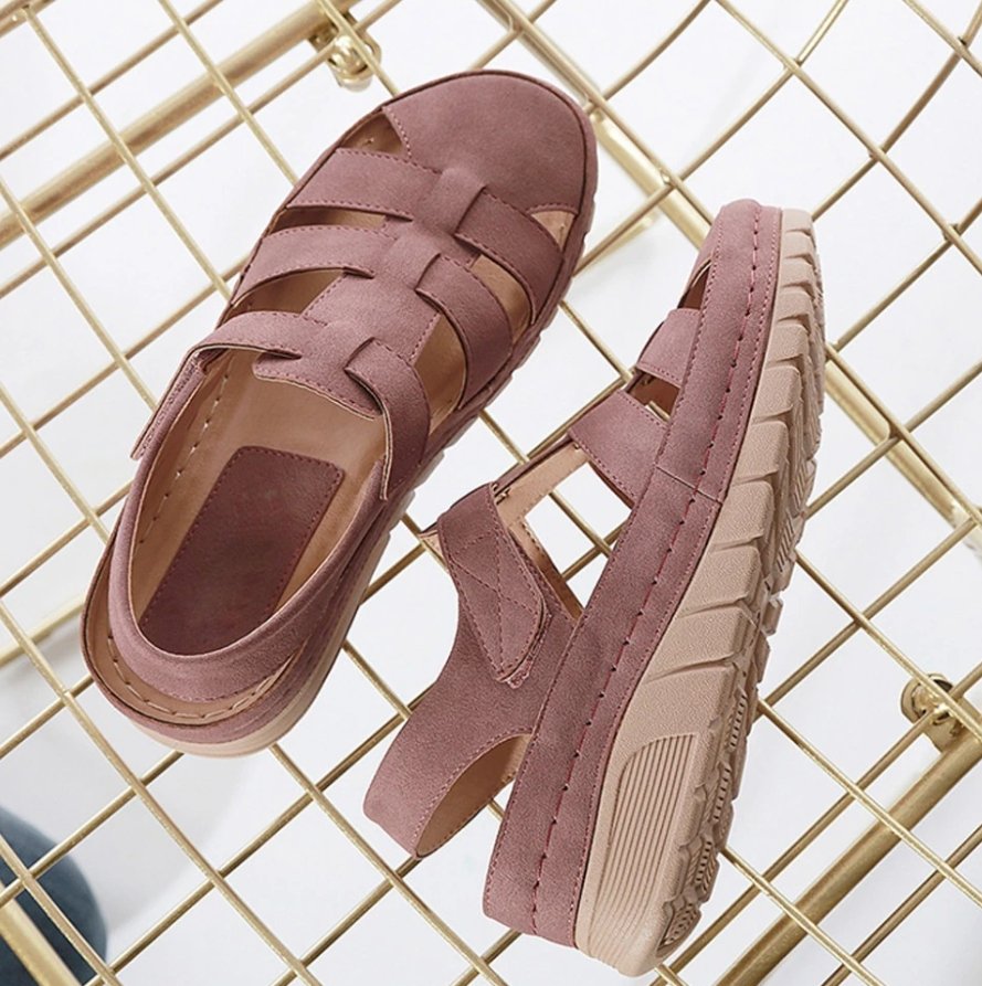 Casual Orthopedic Velcro Walking Wedge Toe Sandals-Comfort & Reliable