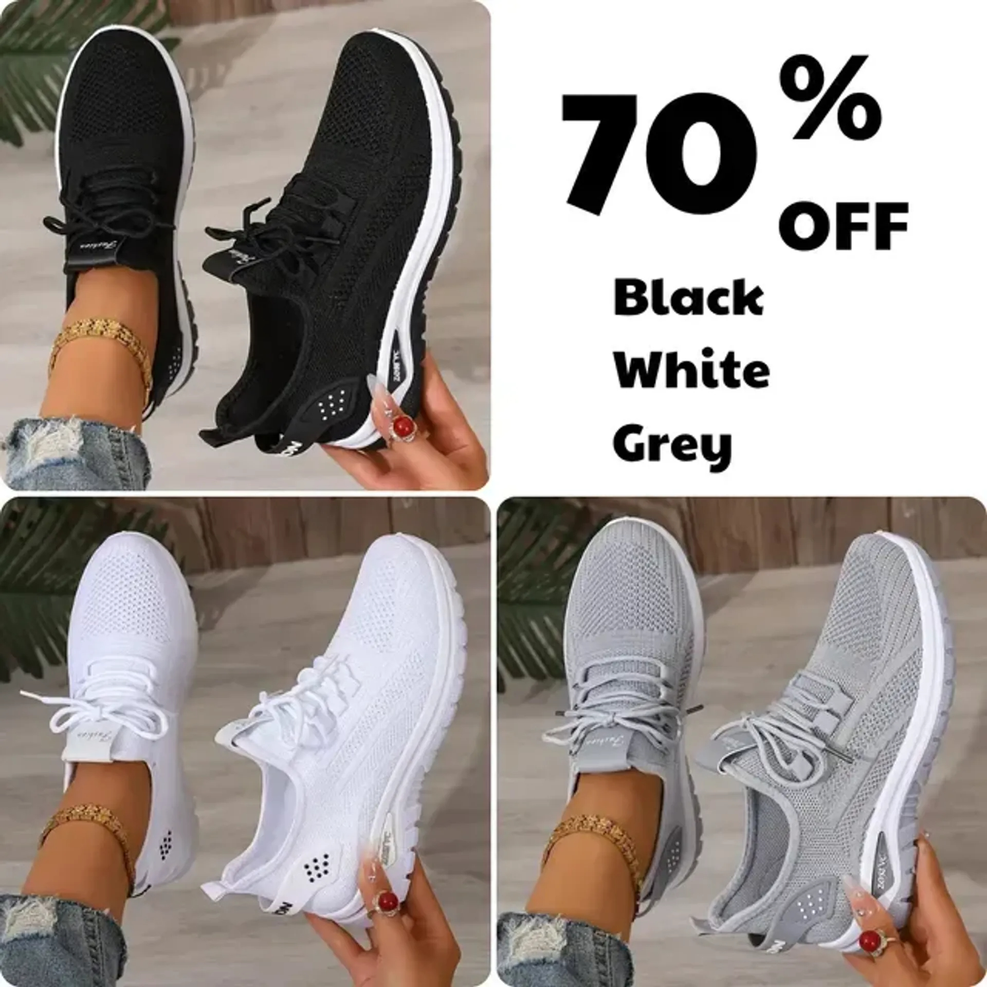 Women's Lightweight Casual Sneakers, Ultra Soft Sole-Comfort & Reliable