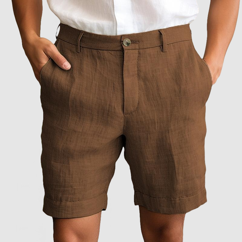 Gentleman's Casual Cotton Linen Shorts-Comfort & Reliable