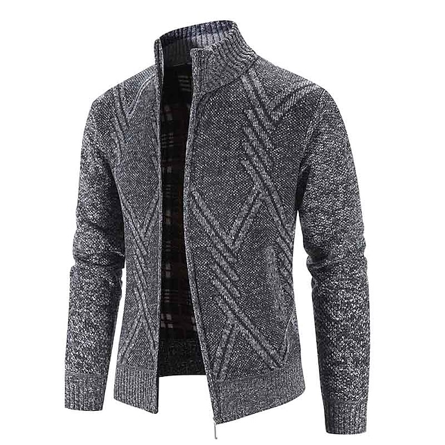 Men's Vintage Stand Collar Cashmere Jacket-Comfort & Reliable