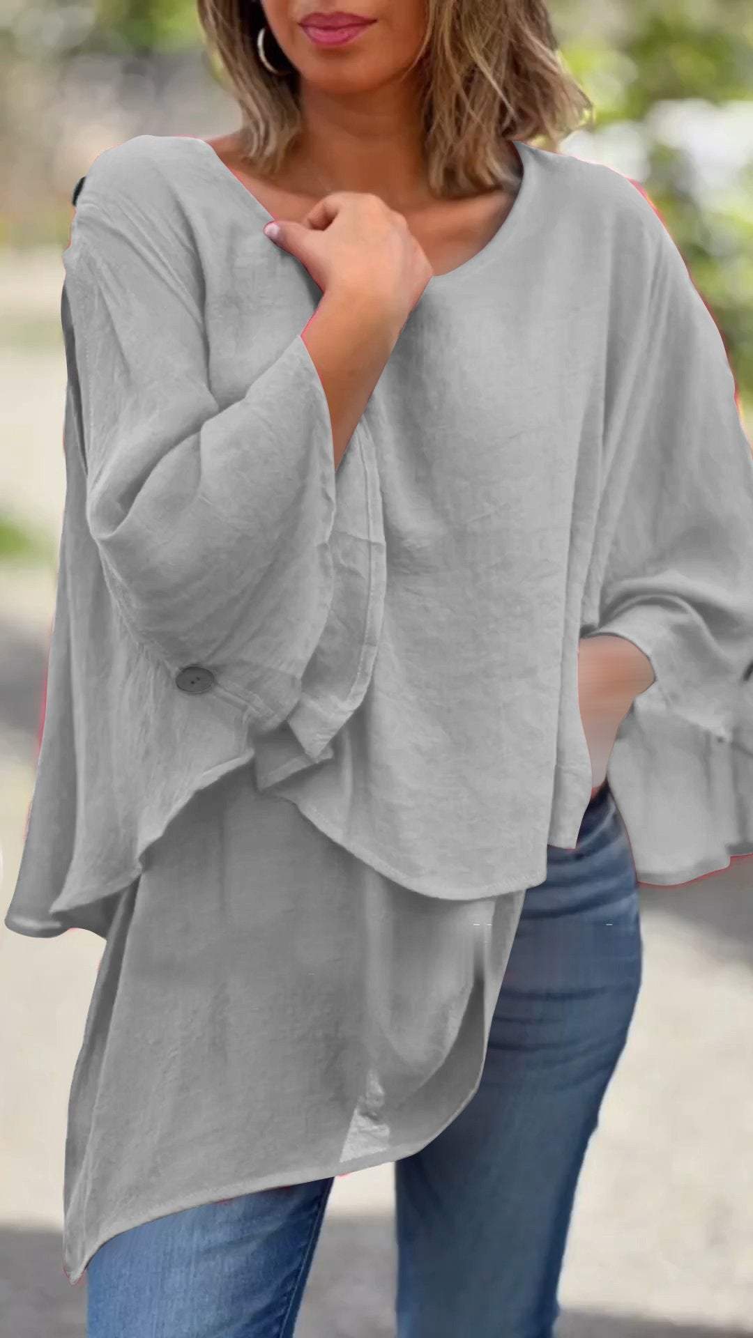 Chiffon Irregular Top-Comfort & Reliable