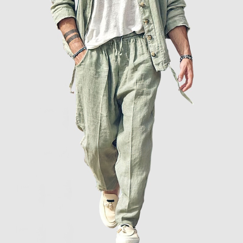 Men's Casual Everyday Cotton Linen Trousers-Comfort & Reliable
