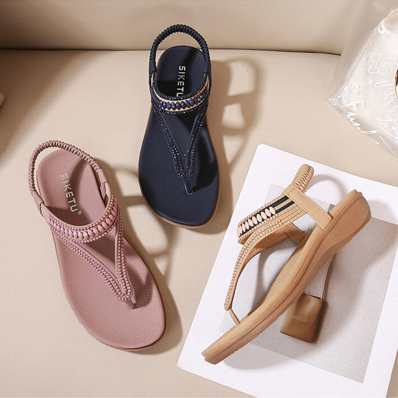 Women's Comfy Arch Support Flat Sandals - SIKETU-Comfort & Reliable