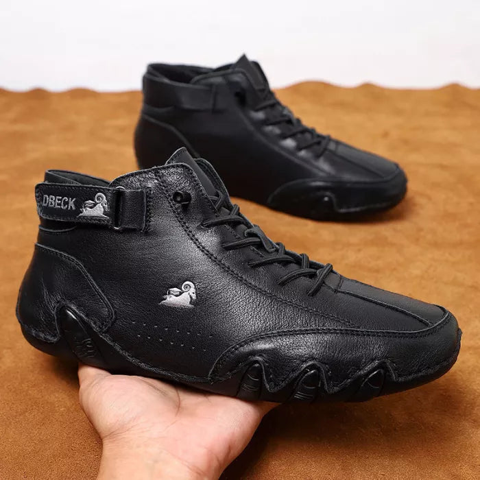 ⏰Promotion - 60% OFF🔥Barefoot Shoes Italian - Suede Velcro High Boots-Comfort & Reliable