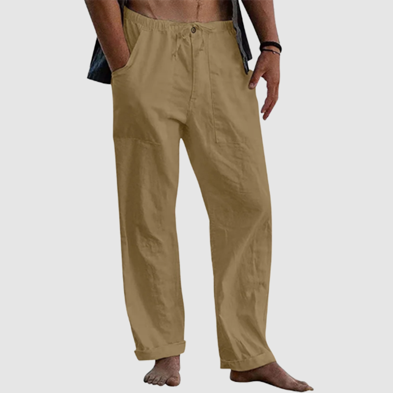 Men's linen beach casual loose-fitting pants-Comfort & Reliable