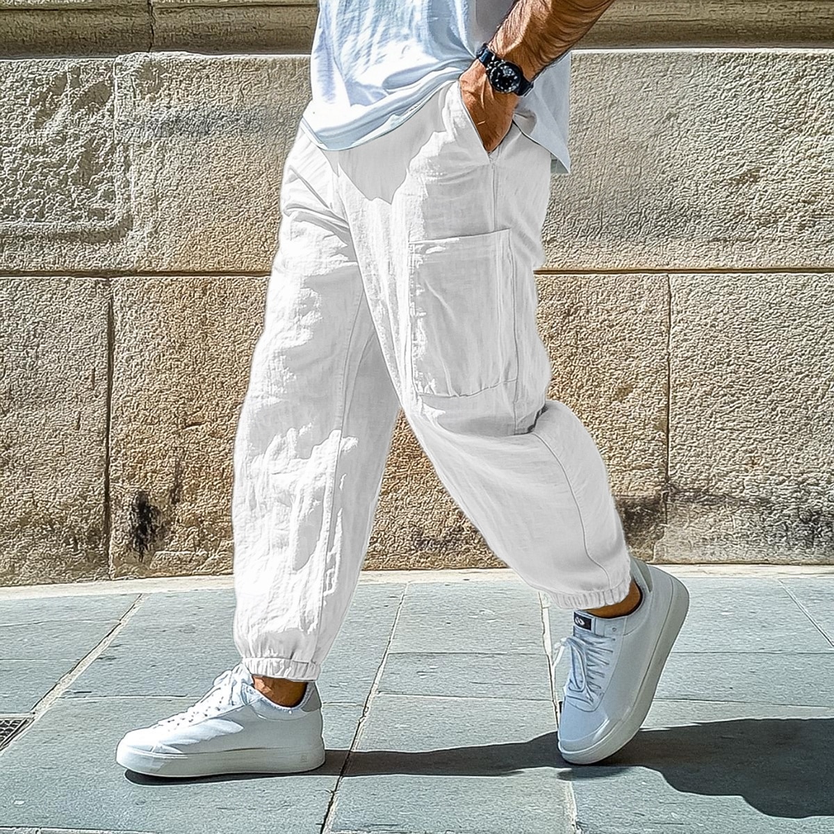 Men's Linen Pants Trousers Summer Pants-Comfort & Reliable
