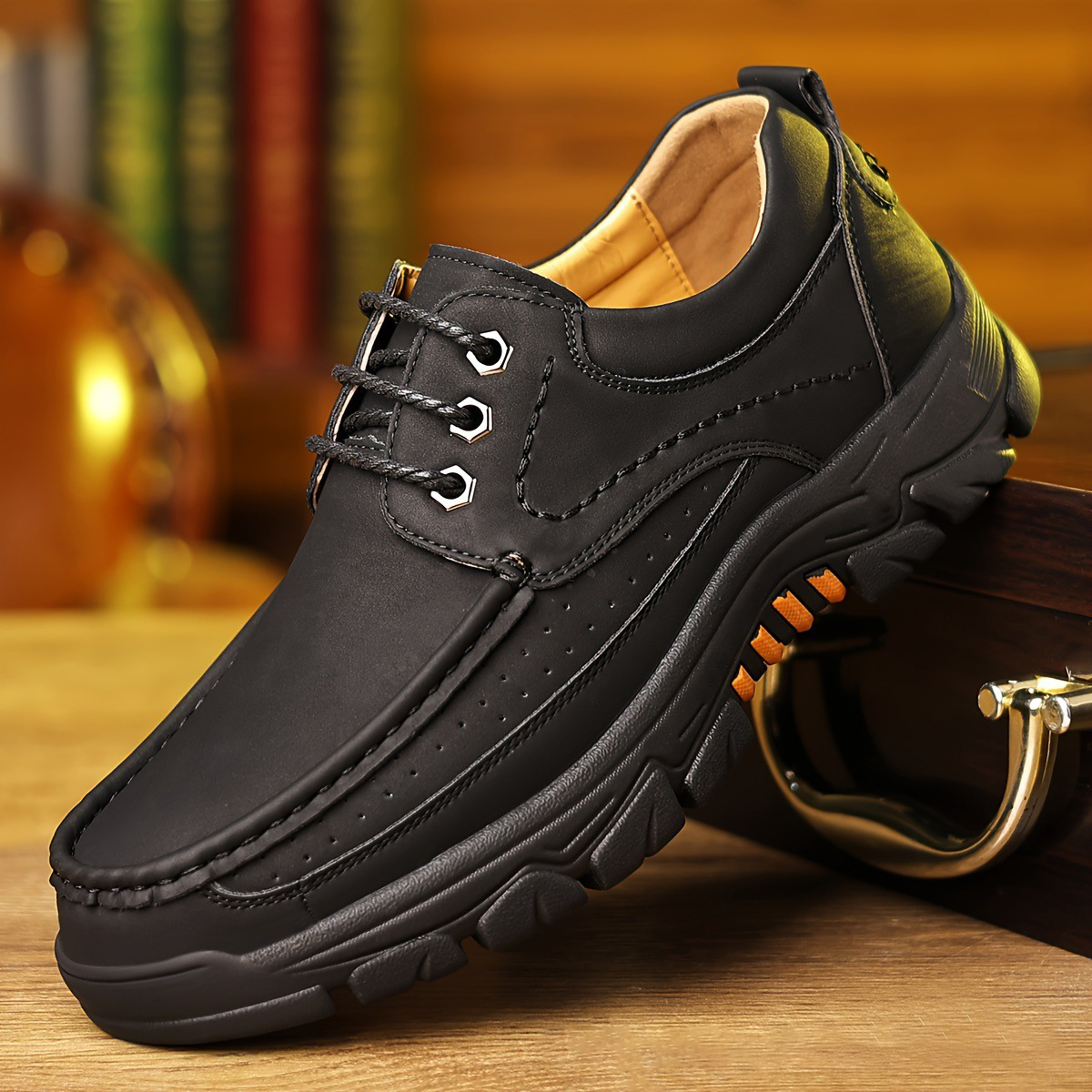 ⏰Promotion 70% OFF - 2024 Upgrade Men's Orthopedic Comfortable Casual Genuine Leather Slip On Loafers (Lace-up)-Comfort & Reliable