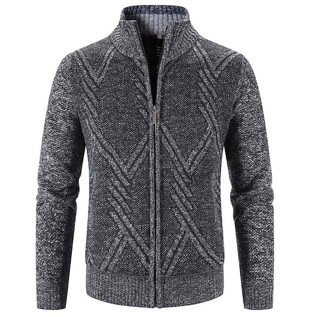 Men's Vintage Stand Collar Cashmere Jacket-Comfort & Reliable